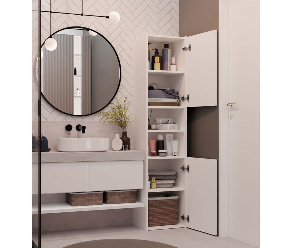 Słupek łazienkowy Sara S40 BIAŁY