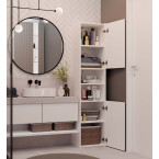 Słupek łazienkowy Sara S40 BIAŁY