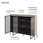 Witryna z oświetleniem TREND TR-08 Beżowa