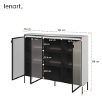 Witryna z oświetleniem TREND TR-08 Biała