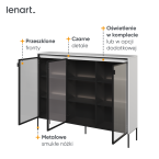 Witryna z oświetleniem TREND TR-08 Biała