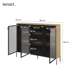 Witryna z oświetleniem TREND TR-08 Dąb Artisan