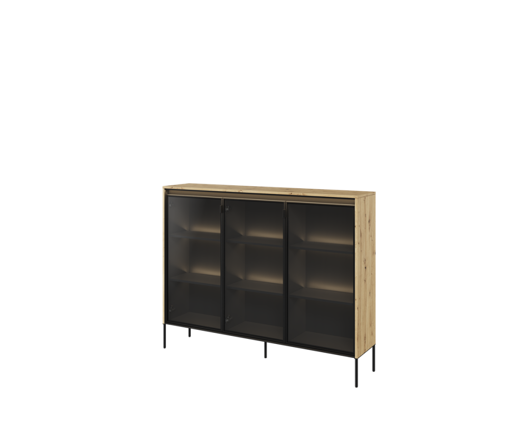 Witryna z oświetleniem TREND TR-08 Dąb Artisan