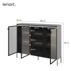 Witryna z oświetleniem TREND TR-08 Szara