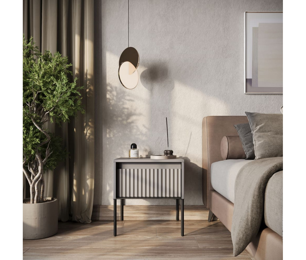 Stolik nocny z oświetleniem TREND TR-10 Szary