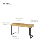 Biurko wolnostojące TEEN FLEX TF-04+TF-15