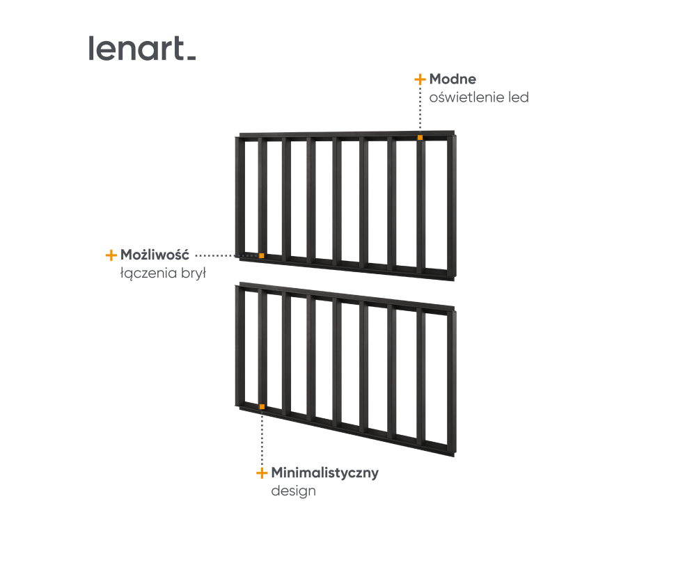 Panel z oświetleniem TEEN FLEX TF-14