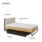 Łóżko ze stelażem TEEN FLEX TF-17