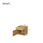 Stolik nocny TEEN FLEX TF-18