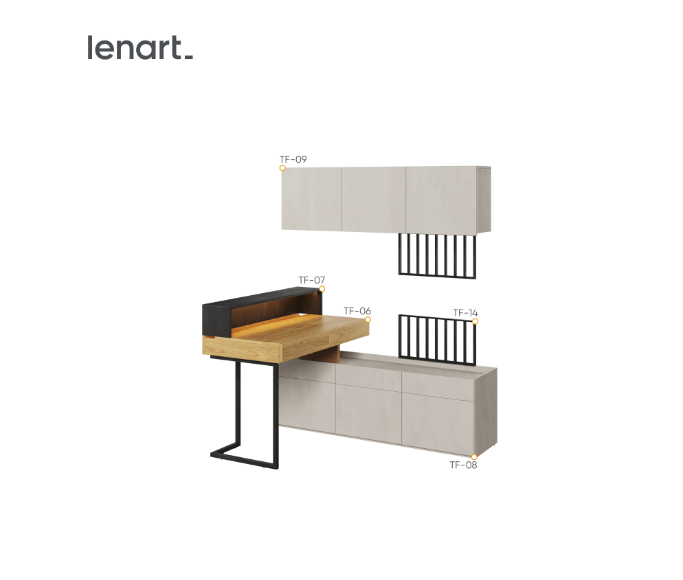 Zestaw mebli TEEN FLEX SET-07