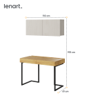 Biurko z szafką wiszącą TEEN FLEX SET-10B