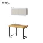 Biurko z szafką wiszącą TEEN FLEX SET-10B