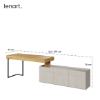 Biurko z szafką TEEN FLEX SET-11A