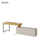 Biurko z szafką TEEN FLEX SET-11A