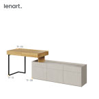 Biurko z szafką TEEN FLEX SET-11B