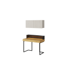Biurko z nadstawką i szafką wiszącą TEEN FLEX SET-12B