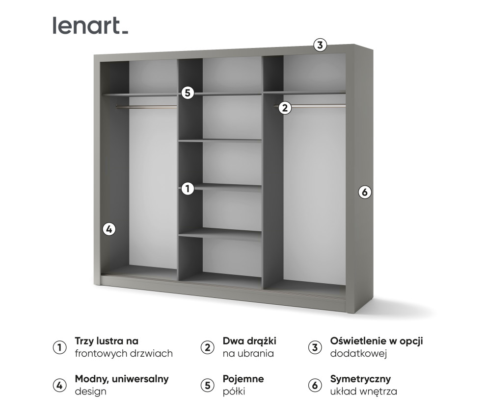 Szafa przesuwna IDEA ID-01-3L