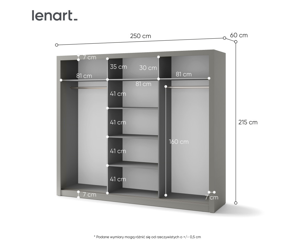 Szafa przesuwna IDEA ID-01-3L
