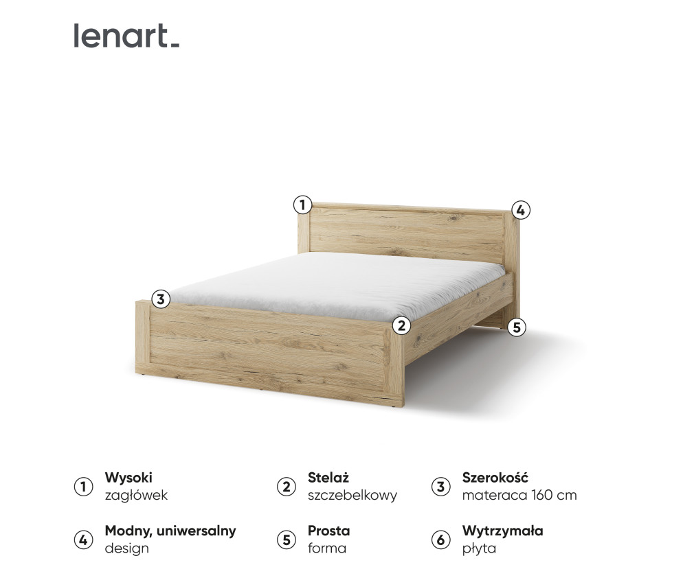 Łóżko IDEA ID-08 (160)