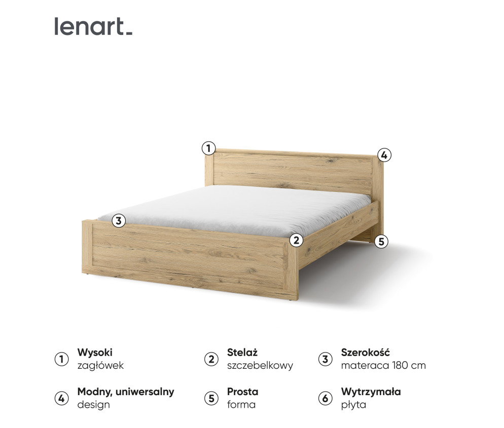 Łóżko IDEA ID-08 (180)