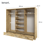 Szafa przesuwna z oświetleniem ARTI AR-01