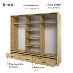 Szafa przesuwna z oświetleniem AR-01P-3L