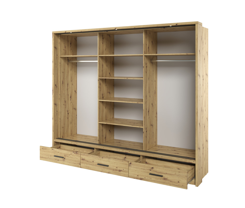 Szafa przesuwna z oświetleniem AR-01P-3L