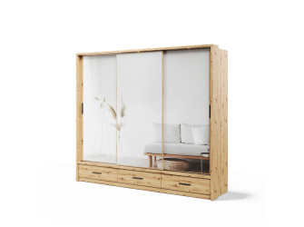 Szafa przesuwna z oświetleniem AR-01P-3L