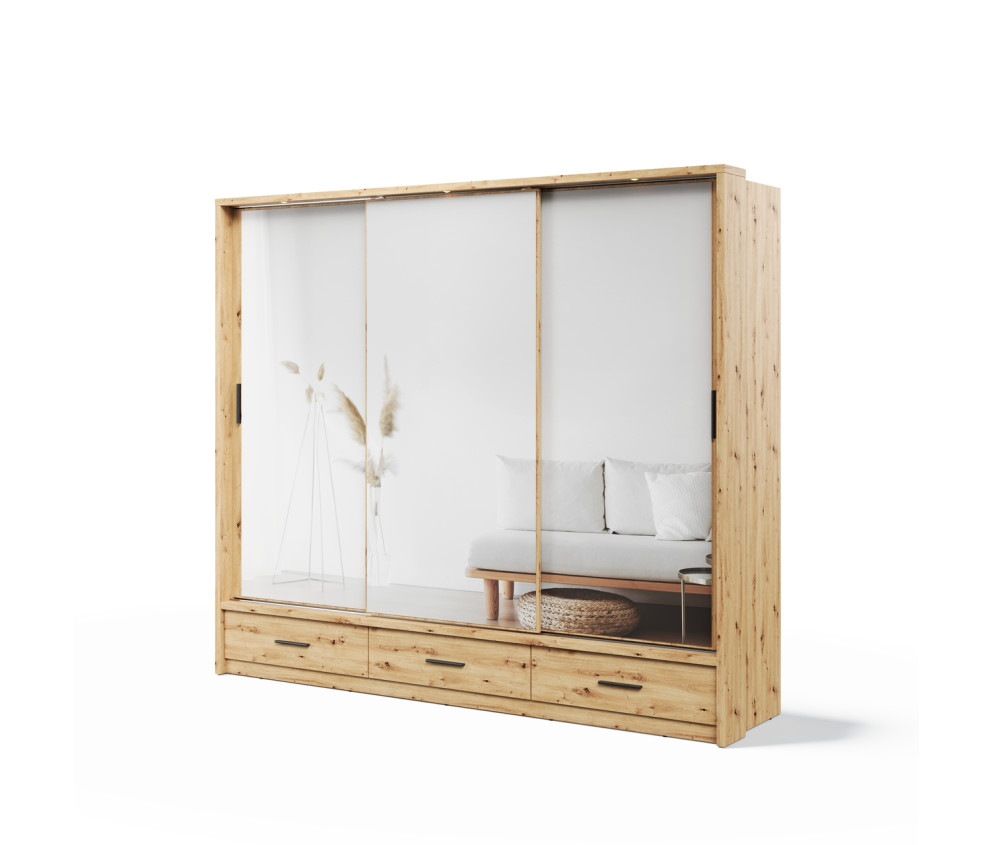 Szafa przesuwna z oświetleniem AR-01P-3L