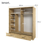 Szafa przesuwna z oświetleniem ARTI AR-05