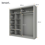 Szafa przesuwna ARTI AR-08 szara