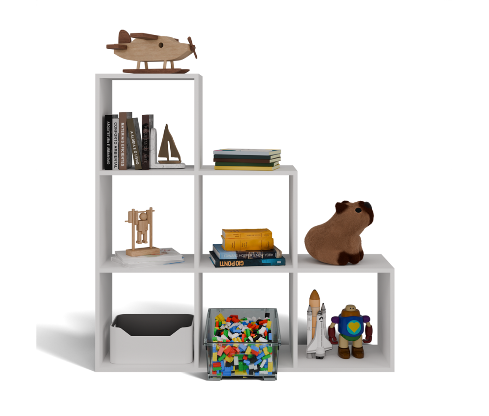 Regał STEP 3X3 RS-30 BIAŁY