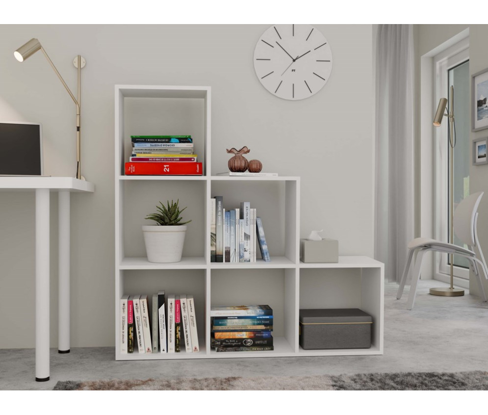 Regał STEP 3X3 RS-30 BIAŁY