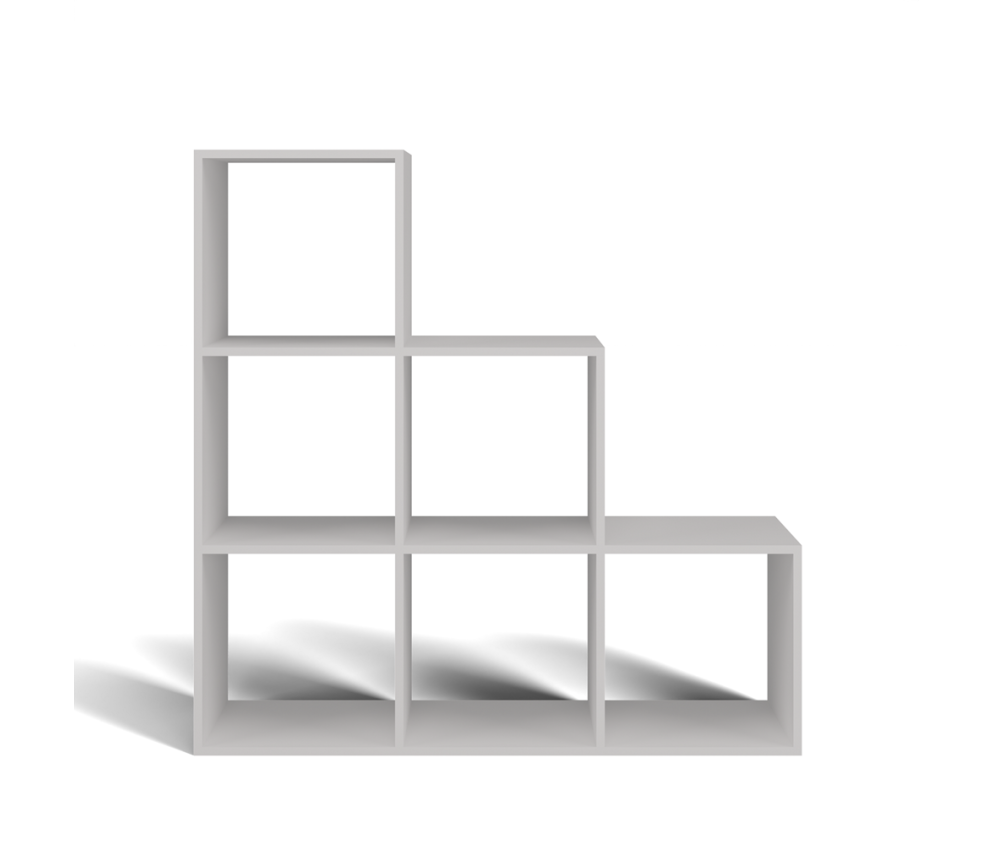 Regał STEP 3X3 RS-30 BIAŁY