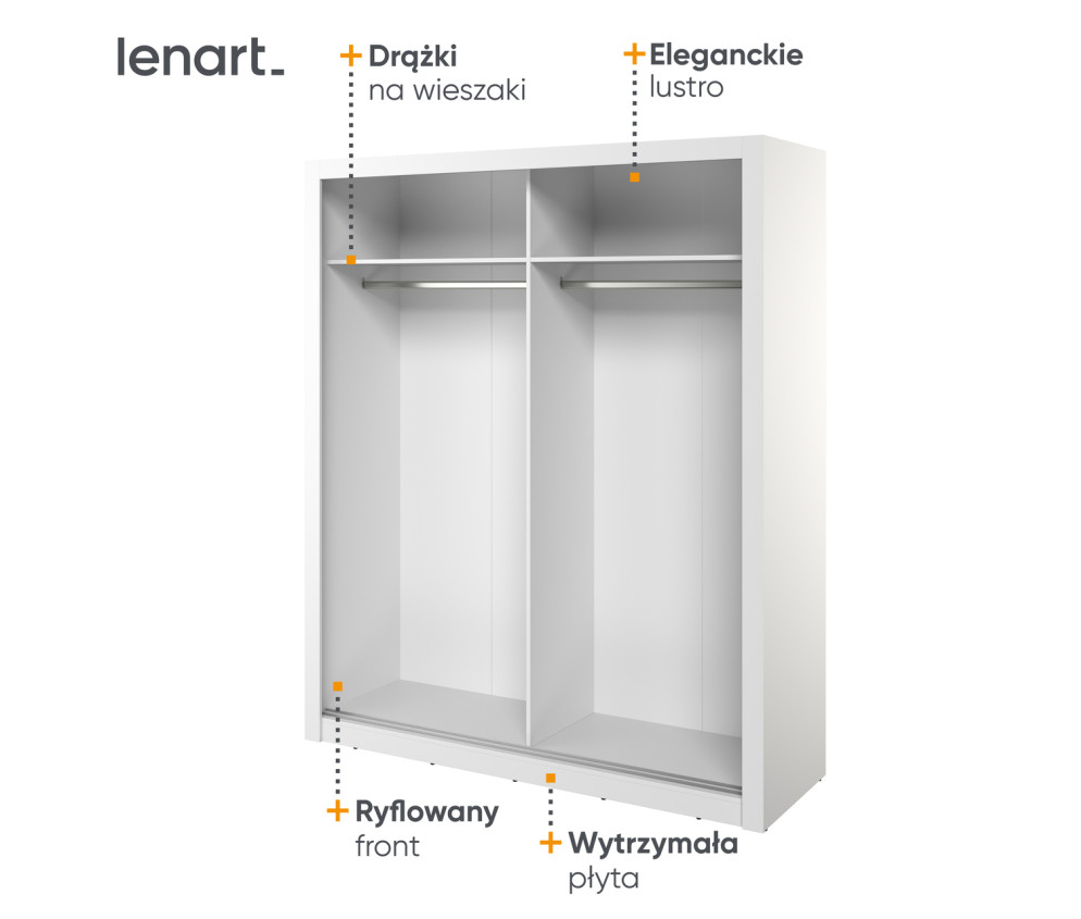 Szafa przesuwna z oświetleniem ARTI AR-28