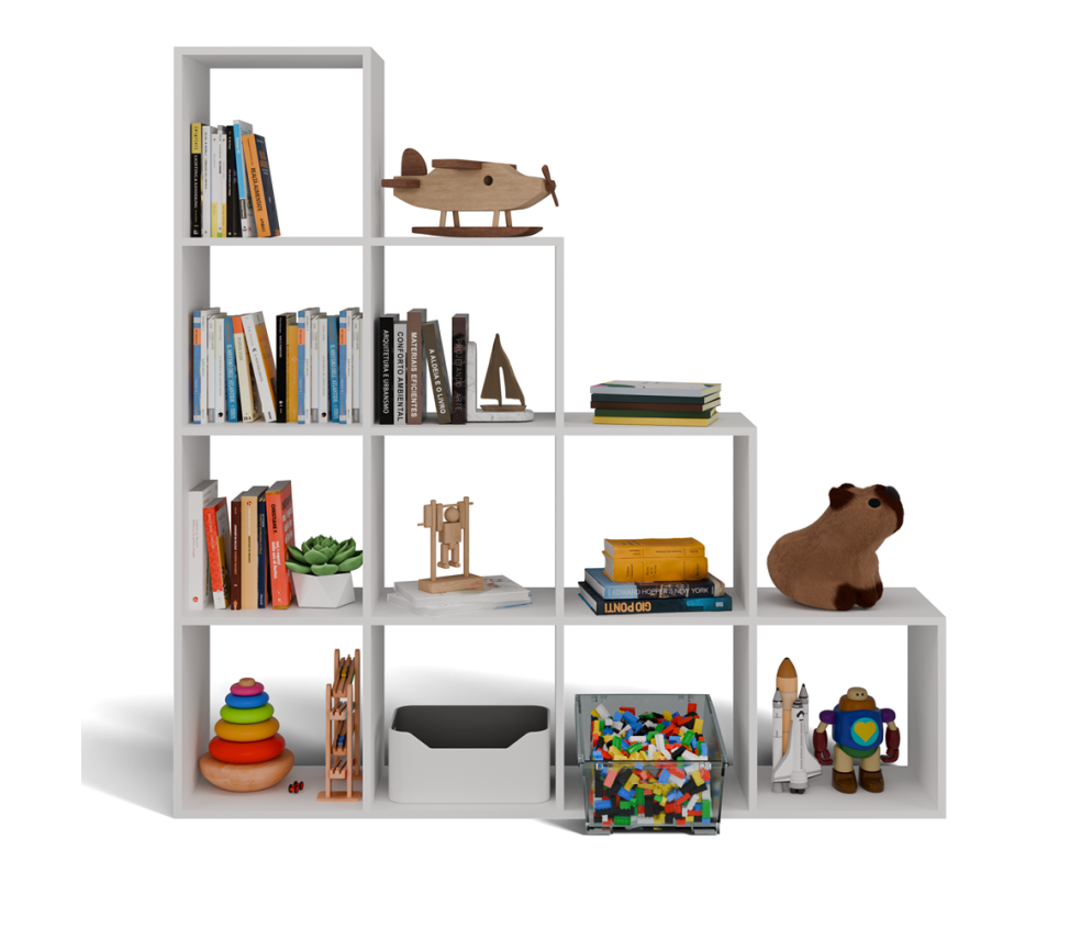 Regał Step 4X4 BIAŁY