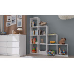 Regał Step 4X4 BIAŁY