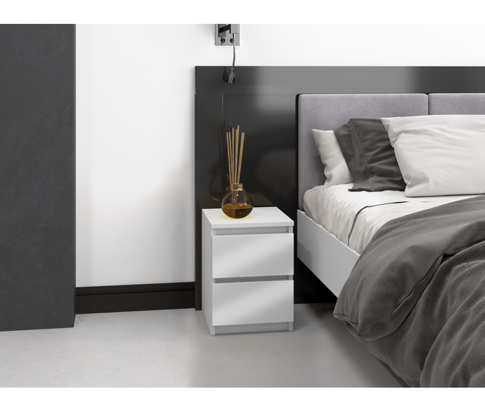 Szafka nocna Malwa M2 BIAŁY POŁYSK