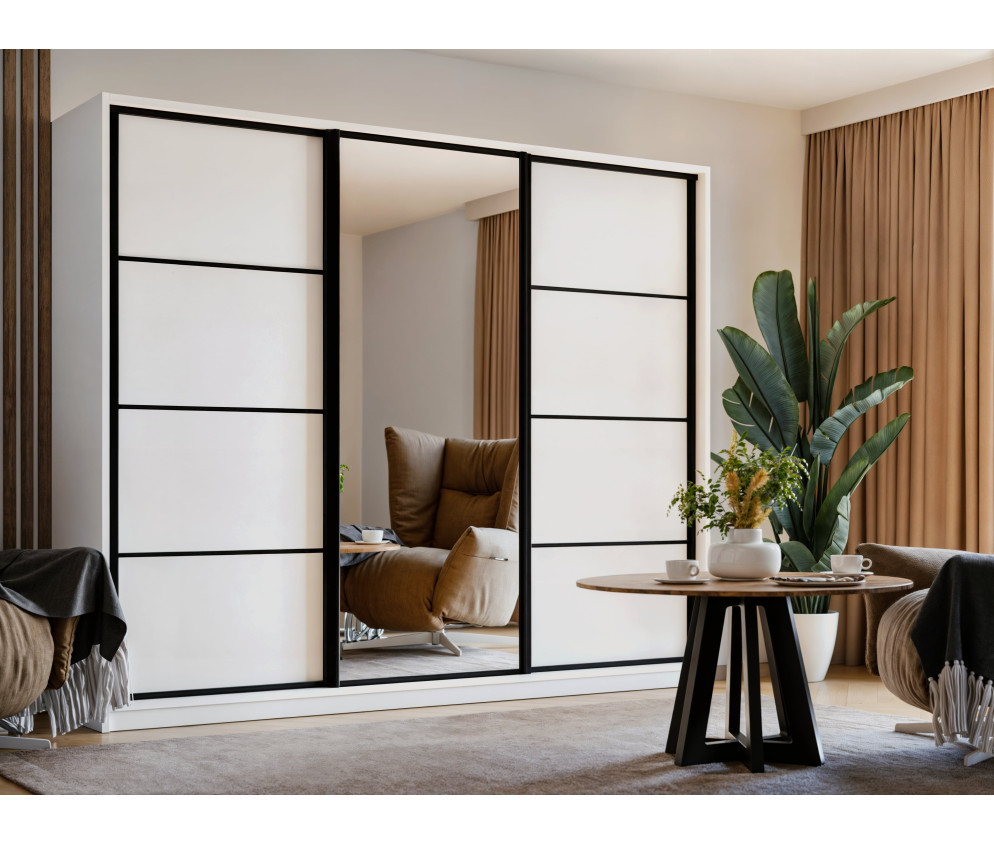 Szafa Przesuwna Mia 270 Biały Mat