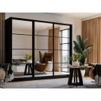 Szafa Przesuwna Diana 250 Czarny Mat