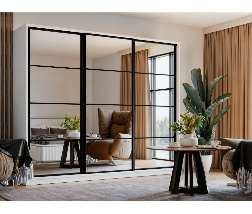 Szafa Przesuwna Diana 270 Biały Mat