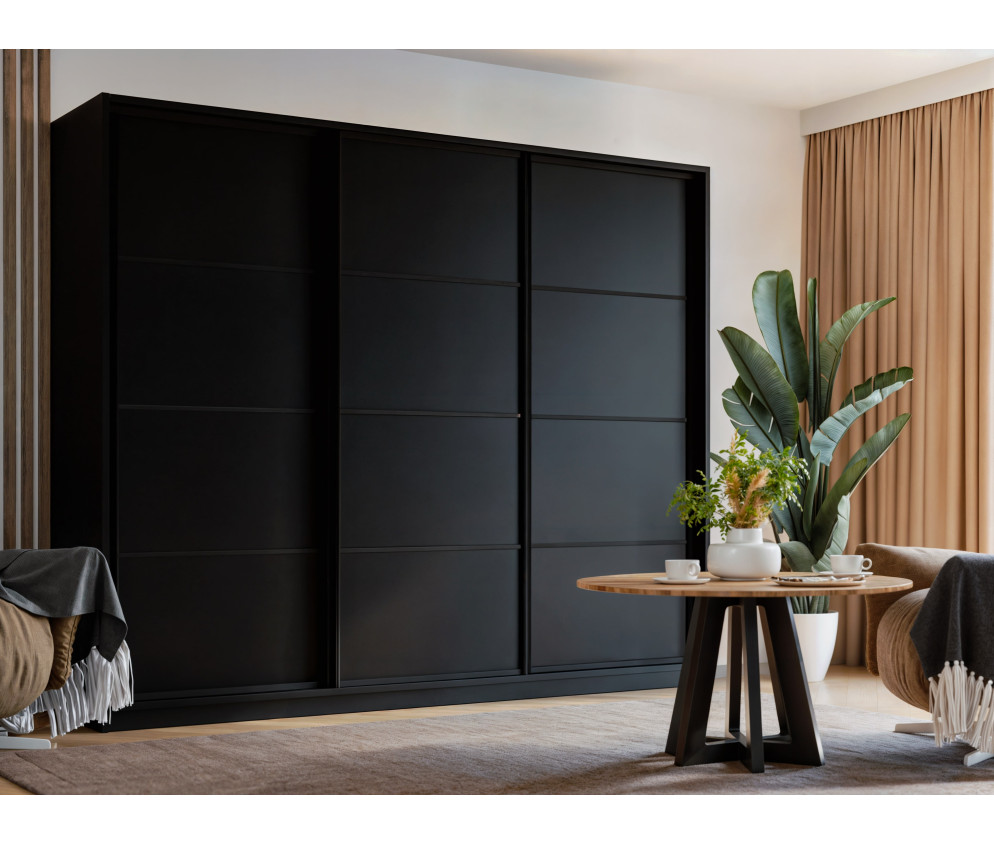 Szafa Przesuwna Matt 270 Czarny Mat
