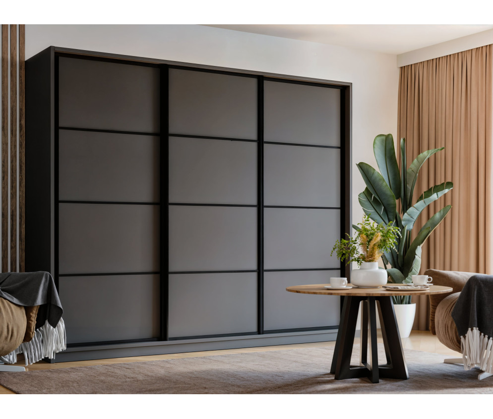 Szafa Przesuwna Matt 270 Grafit