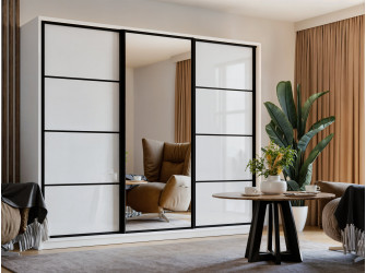 Szafa Przesuwna Porto 250 Biały Połysk