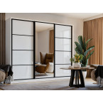 Szafa Przesuwna Porto 270 Biały Połysk