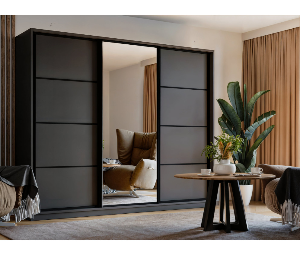 Szafa Przesuwna Mia 270 Grafit