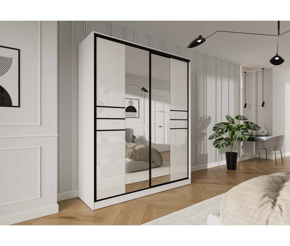 Szafa przesuwna Trend 8 200 Połysk