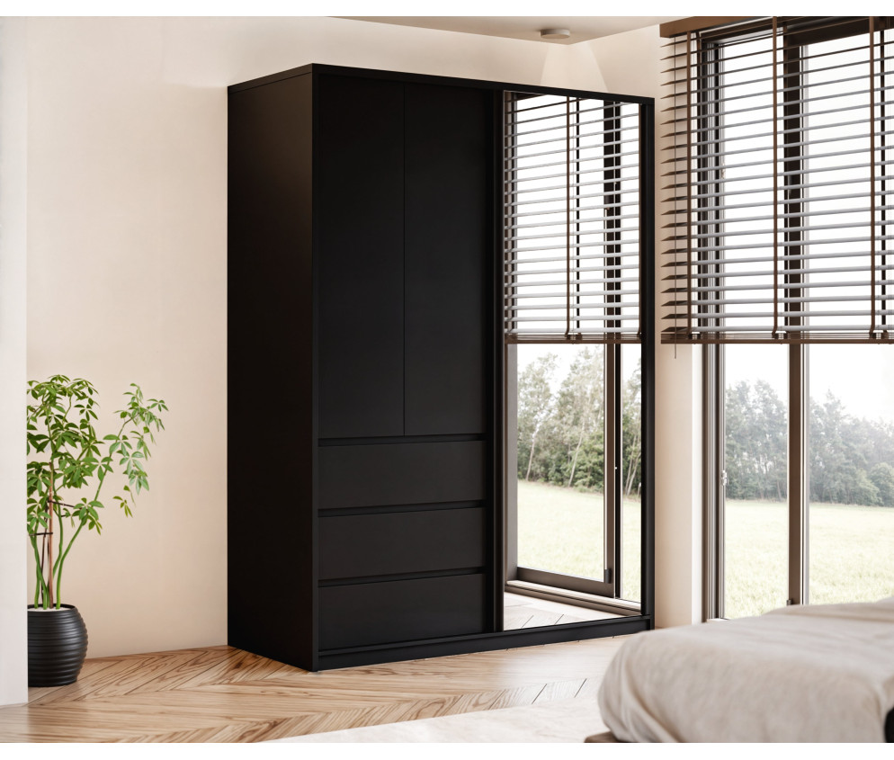 Szafa uchylno-przesuwna Pola 120 z lustrem