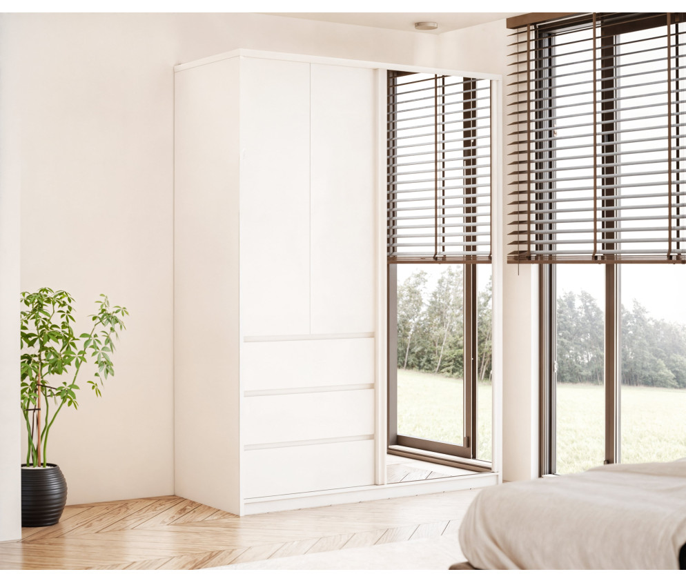 Szafa uchylno-przesuwna Pola 120 z lustrem