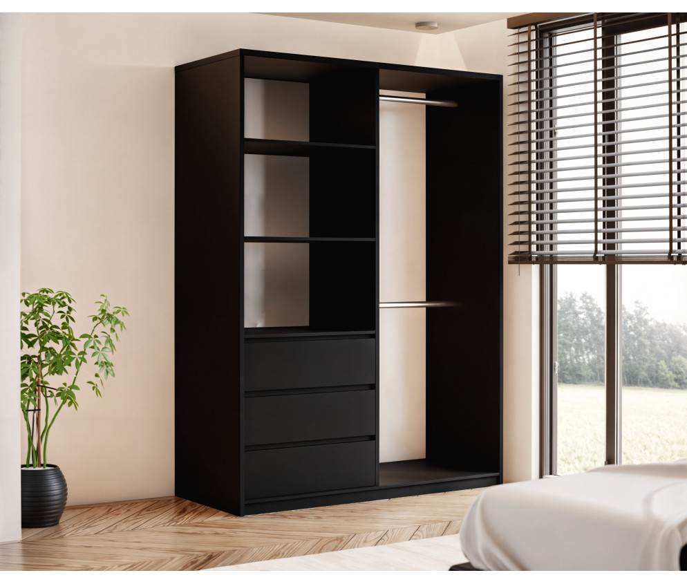 Szafa uchylno-przesuwna Pola 120 z lustrem